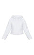 PLT BASIC HOODED CROPPED PUFFER - WHITE